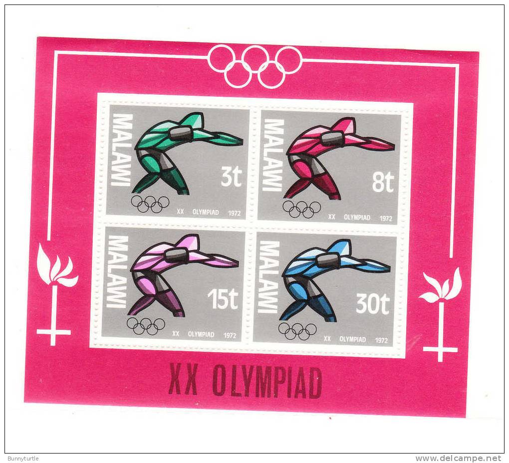 Malawi 1972 20th Olympic Games Munich S/S MNH - Malawi (1964-...)