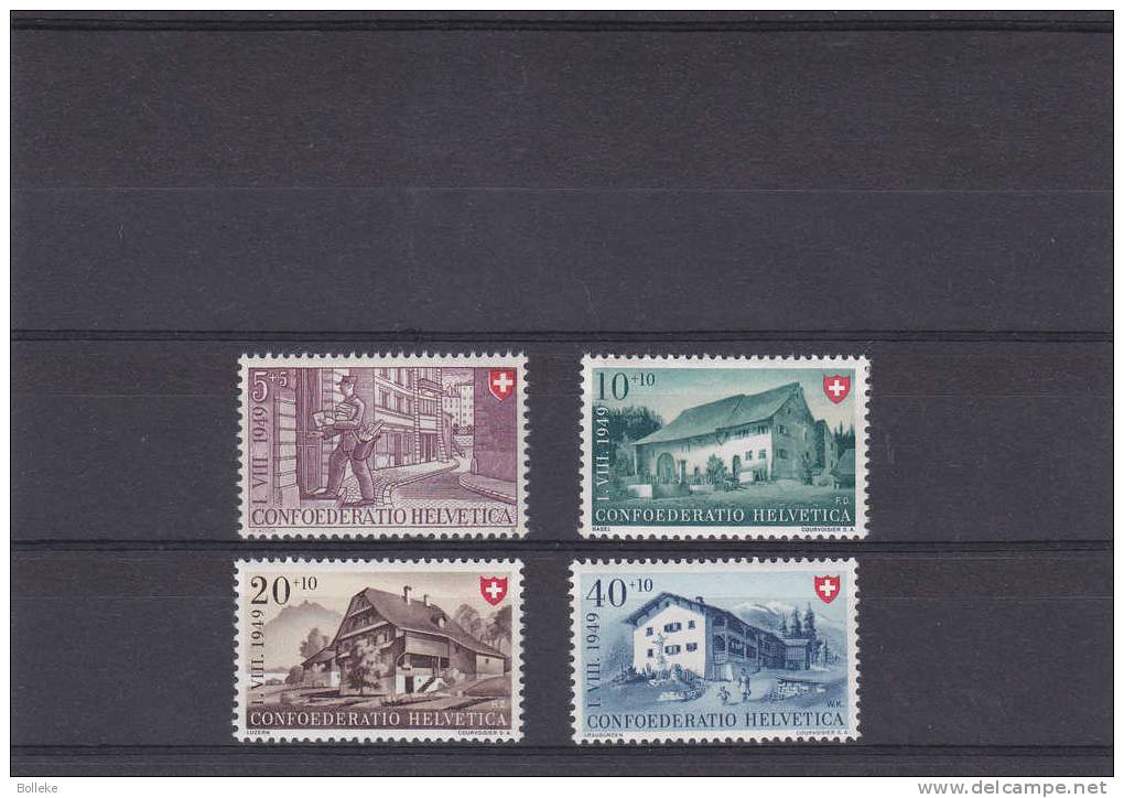 Suisse - Pro Patria - Yvert  477 / 80  °° - MNH - Batiments - Facteur - Valeur 9,00 Euros - Ungebraucht