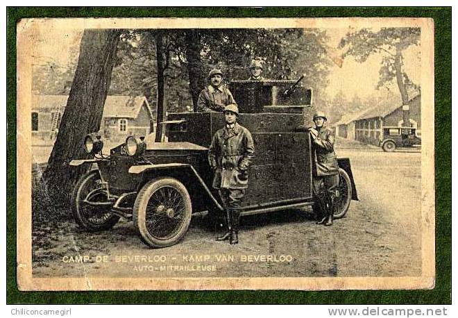 Camp De Beverloo - Auto-Mitrailleuse - Soldats ( N 1497 ) - Leopoldsburg (Camp De Beverloo)