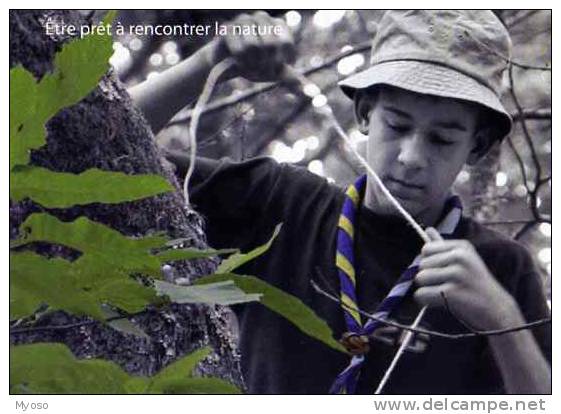 Etre Pret A Rencontrer La Nature, Scouts Guides De France, Garcon , Corde - Movimiento Scout