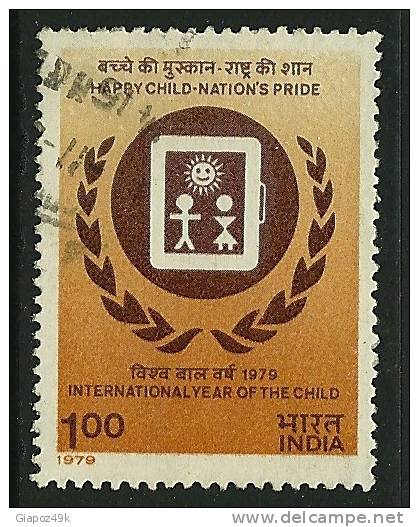 ● INDIA - 1979 - INFANZIA - N. 580 Usato , Serie Completa - Cat. ? €  - Lotto 214 - Gebraucht