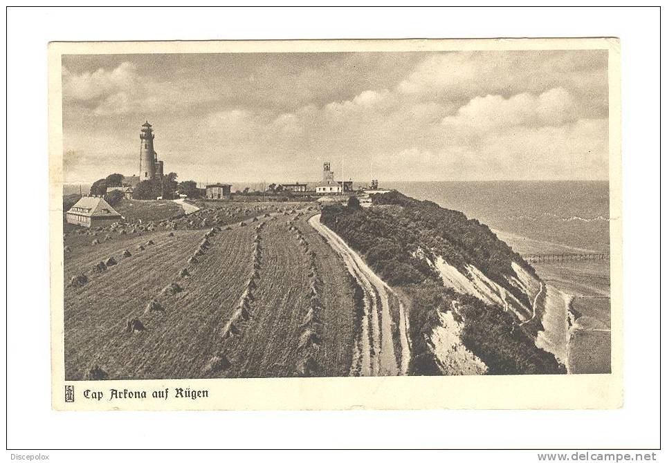 C833 Cap Arkona Auf Rugen - Old Mini Card / Viaggiata 1941 - Rügen