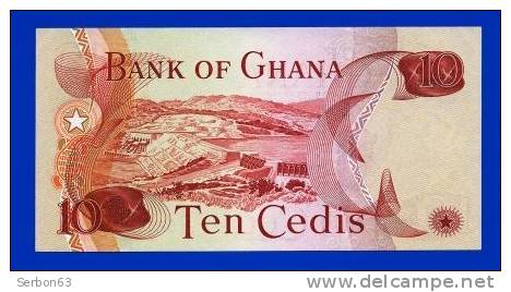 MONNAIE BILLET NEUF AFRIQUE BANQUE OF GHANA  TEN CEDIS  N° 0631935 DATE 02 JANVIER 1978 SIGNATURE IMPRIME - Ghana