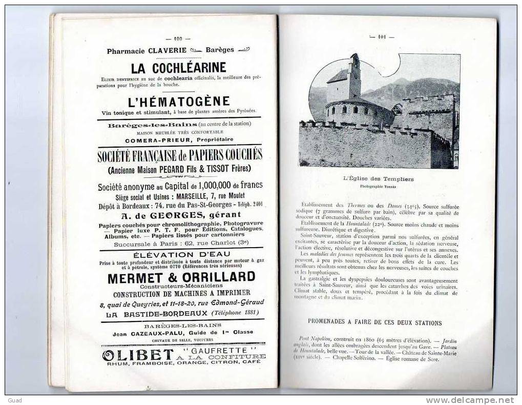 HAUTES PYRENEES LIVRET-GUIDE PUBLIE PAR LE SYNDICAT D'INITIATIVE DE TARBES  124 Pages - TEMPLIERS - Documents Historiques