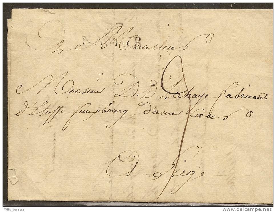 Belgique Précurseur 1809 Lettre Avec Marque " 97 / Namur" - 1794-1814 (Période Française)