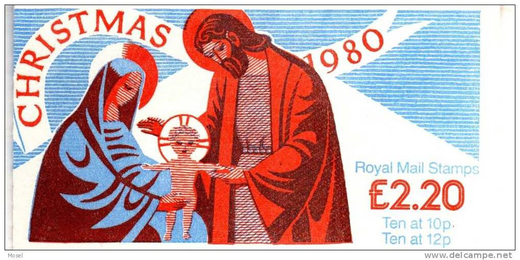 FX3 GB Folded Booklet Christmas 1980 £2.20 PO Condition - Booklets