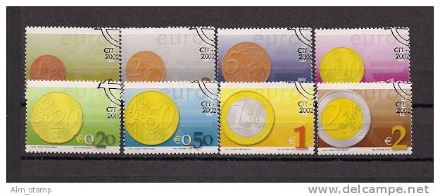 2002 Portugal Mi. 2558 - 65 Used  Euro - Used Stamps