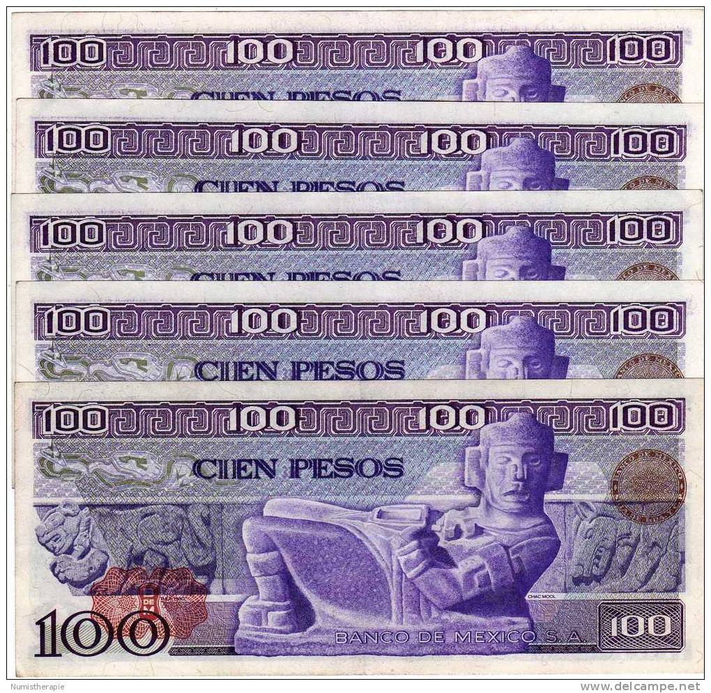 Mexique : 100 Pesos 30 MAY 1974 : UNC (Attention : Prix Par 1 Billet) - Mexico