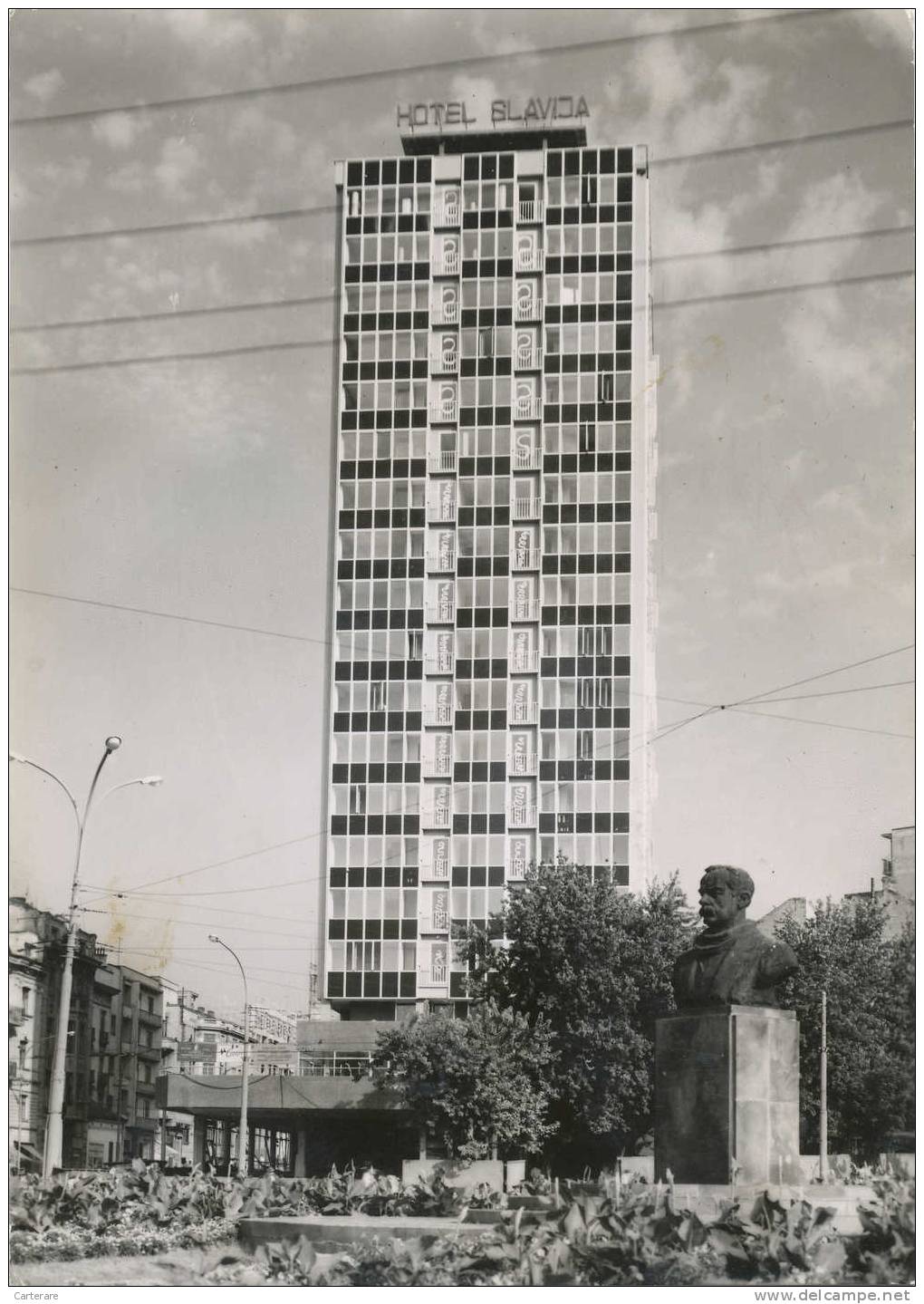 SERBIE,BEOGRAD ,hotel SLAVIJA En 1962,place De Dimitrije,tucovié,trg Dimitrija Tucozica ,rare - Serbie