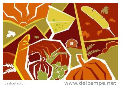 Thanksgiving Day Post Stationery 1276 - Giorno Del Ringraziamento