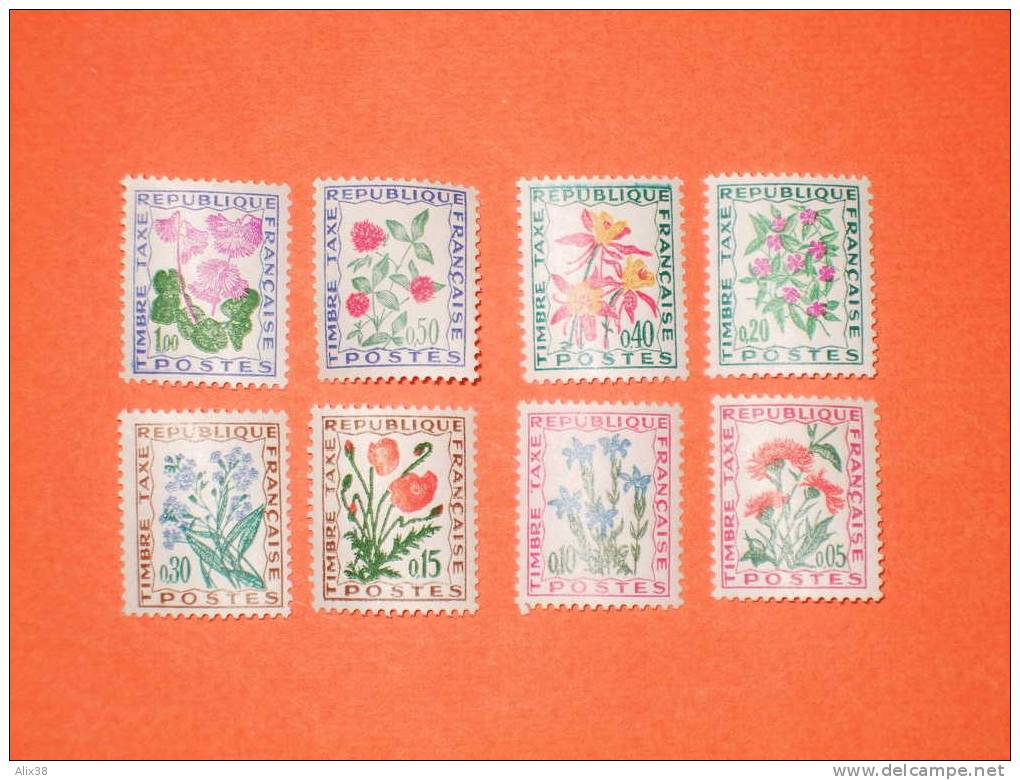 FRANCE 1964/71- 2 Séries N°95/102 Fleurs 8 Valeurs. Neufs Sans Trace De Charnière Avec Gomme D´origine.  Superbe - 1960-.... Neufs