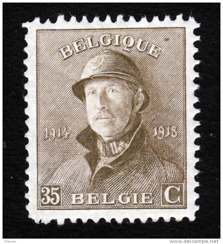 Belgium, Scott #131, Mint Hinged, King Albert In Trench Helmet, Issued 1919 - 1919-1920 Roi Casqué