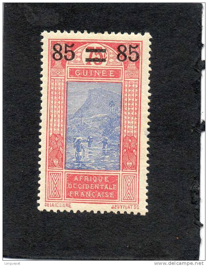 GUINEE : Gué à Kilim- Timbres De 1913-17, Surchargés (nouvelle Valeur) - Nuovi