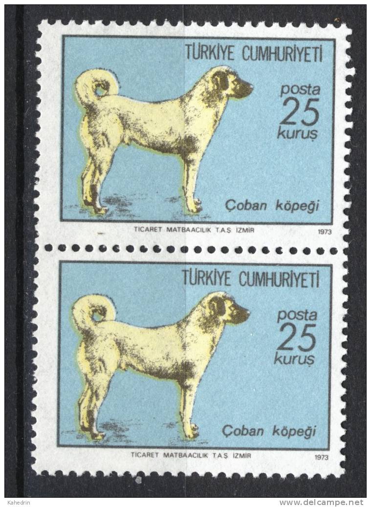 Turkey/Turquie/Türkei 1973, Schäfer Dogs **, MNH - Ungebraucht