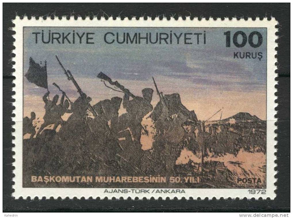 Turkey/Turquie/Türkei 1972, Fight Scene - War **, MNH - Ungebraucht