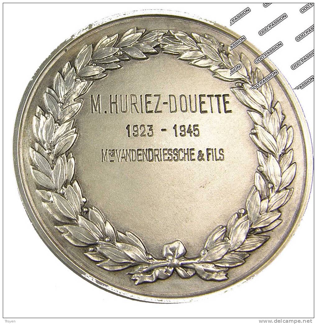 Aisne - Médaille - Sté Industrielle De  L'Aisne - Bronze Florentin - Fondée 1868 - F.Huriez Douette -  Belle - Profesionales / De Sociedad