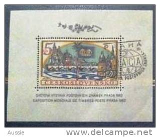 Tchécoslovaquie Tsjechoslowakije 1962 Yvertn° Bloc 21 (°) Used Cote 35 Euro Praga 1962 - Blocs-feuillets