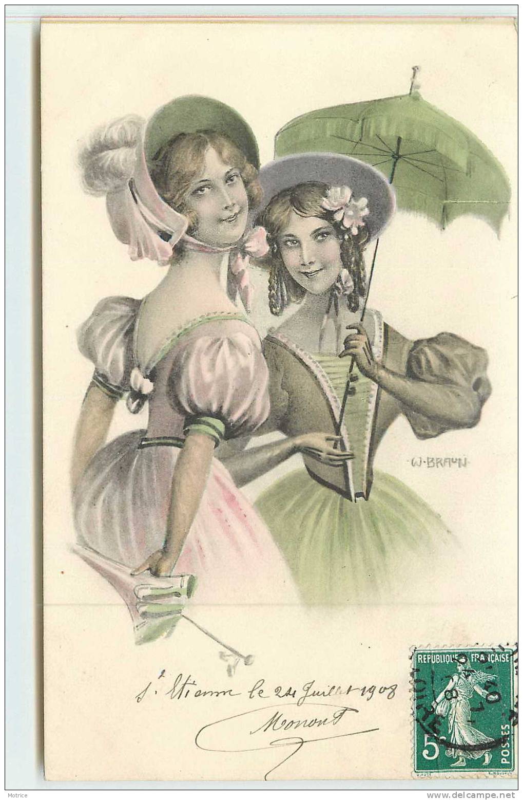 MODE VIENNE   -   Femmes Aux  Chapeaux. - Braun, W.