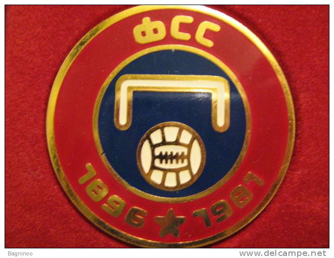Football Federation Of Serbia Plaque - Kleding, Souvenirs & Andere