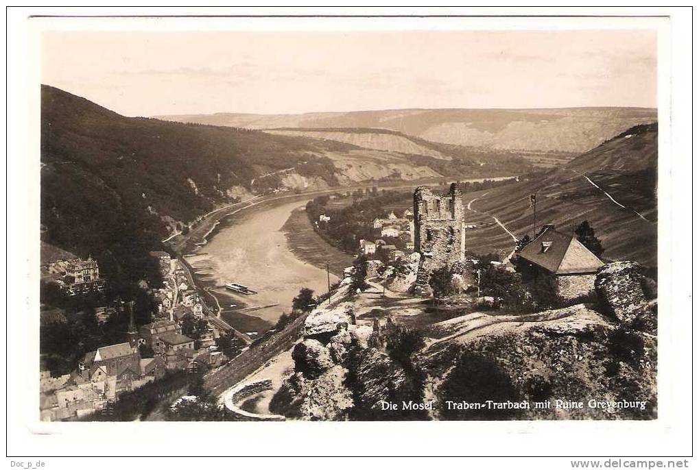 Deutschland - Traben-Trarbach Mit Ruine Grevenburg - Mosel - Traben-Trarbach