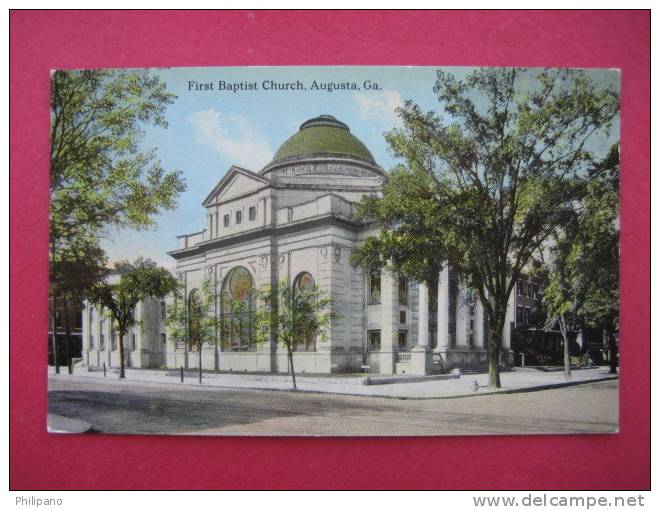 Augusta Ga  --First Baptist Church  Circa 1907      ----------------==========(ref132) - Augusta