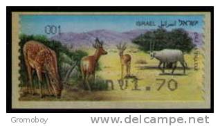 2011 Israel Endangered Even-toed Animals ATM 001 - Vignettes D'affranchissement (Frama)