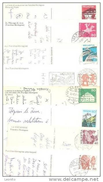 Franches Montagnes 8 Ansichtskarten Ab 1971 - Other & Unclassified
