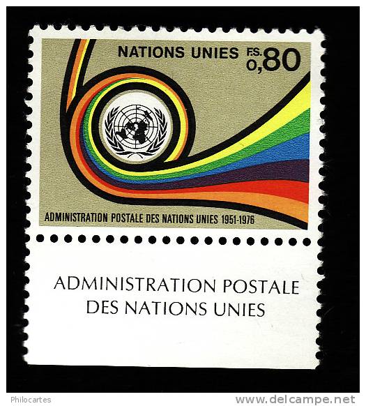 Nations Unies Genève   1969 -  YT  60  -  Cote 3e   - Administration Postale - NEUF ** - Neufs