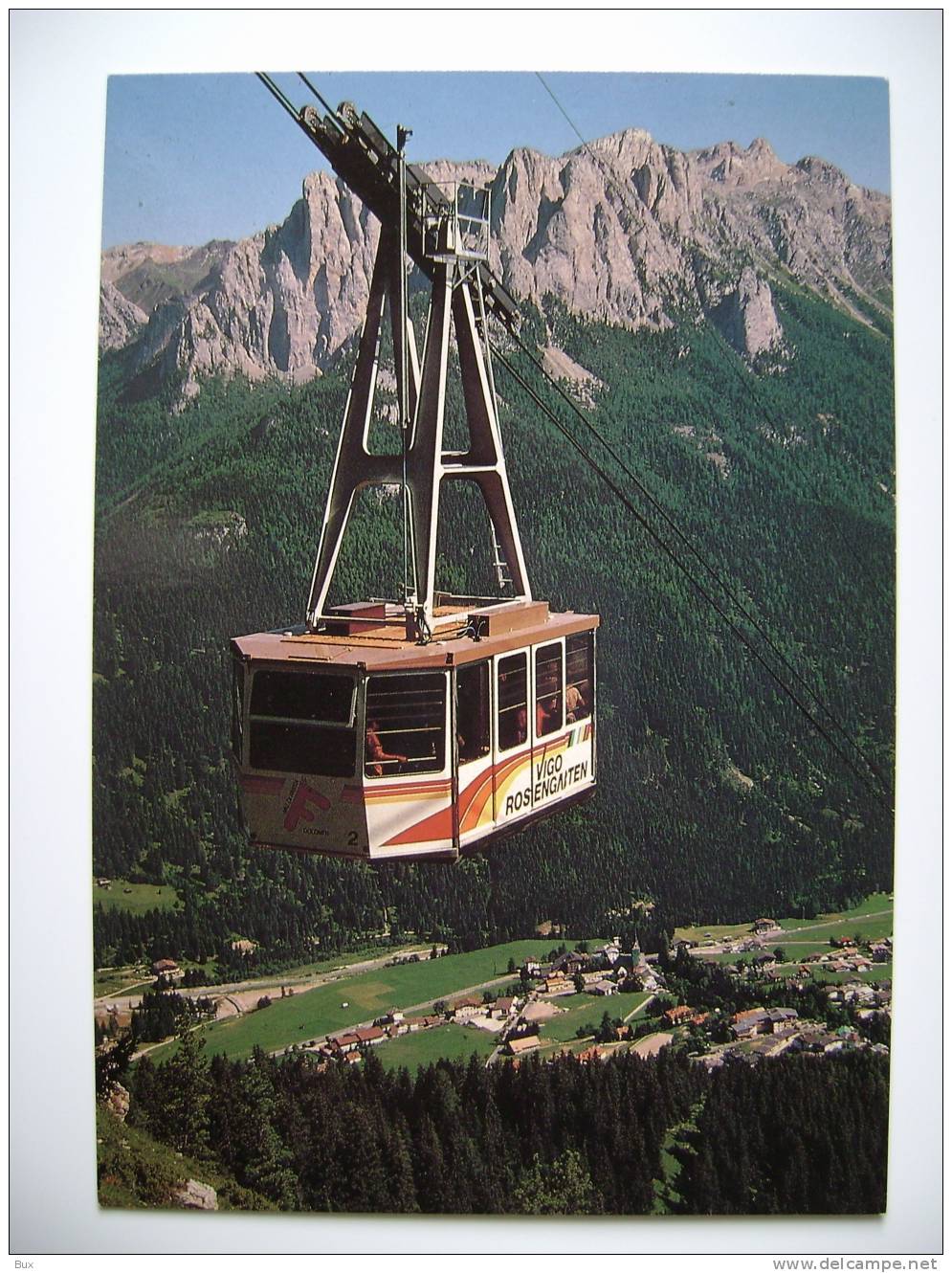 TRENTO - VIGO DI FASSA - FUNIVIA DEL CATINACCIO   NON VIAGGIATA  COME DA FOTO - Funicular Railway