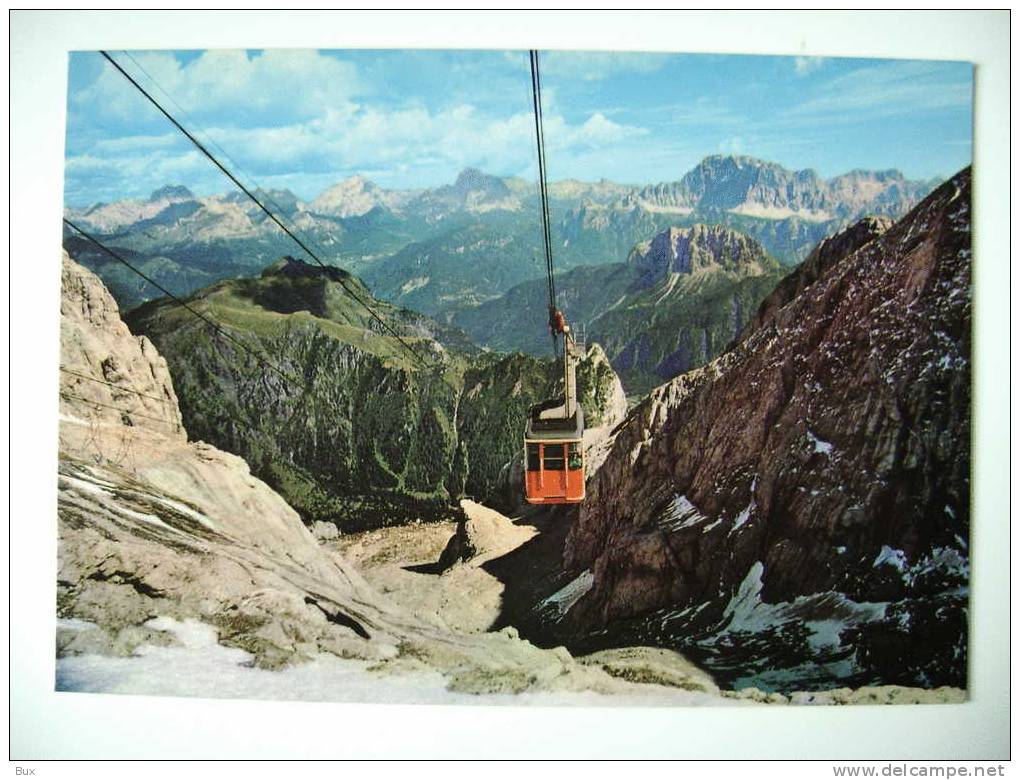 TRENTO -  FUNIVIA MARMOLADA   NON VIAGGIATA  COME DA FOTO - Funiculaires