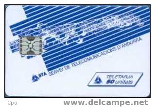 # ANDORRA 10 S.T.A 2 - Telecommunication 50 Sc5 03.93 20000ex Tres Bon Etat - Andorre