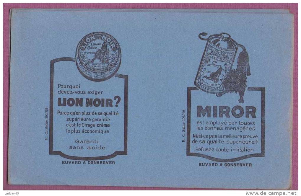 1 Buvard  Lion Noir Miror - L