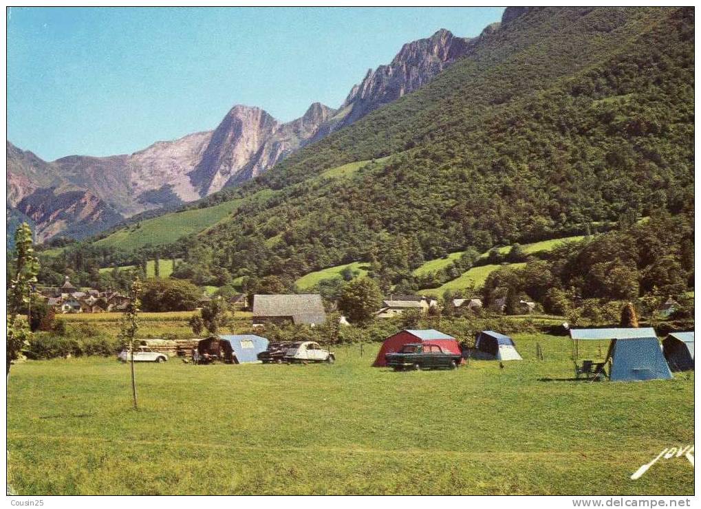 64 ACCOUS - Camping Despourrins - Sur La Route De Pau Au Col Du Somport - Altri & Non Classificati