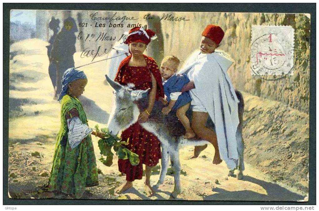 CPA. CAMPAGNE DU MAROC. " Les Bons Amis  ". / Ed. Photo. Lehnert Et Landrock Tunis. 621. - Autres & Non Classés