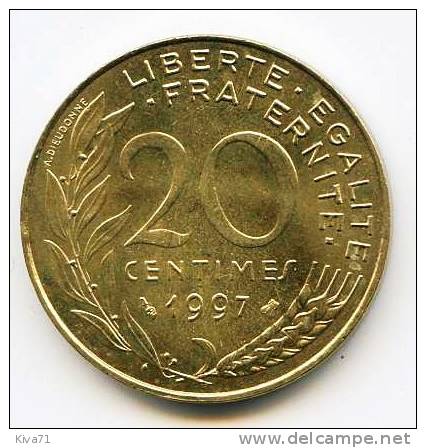 20 Centimes "Marianne"  1997 UNC - 20 Centimes