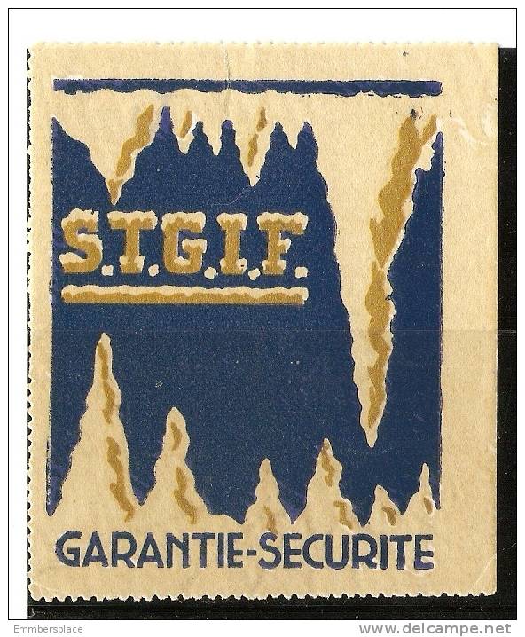 VIGNETTE - GARANTIE-SECURITE (S.T.G.I.F.) - Autres & Non Classés