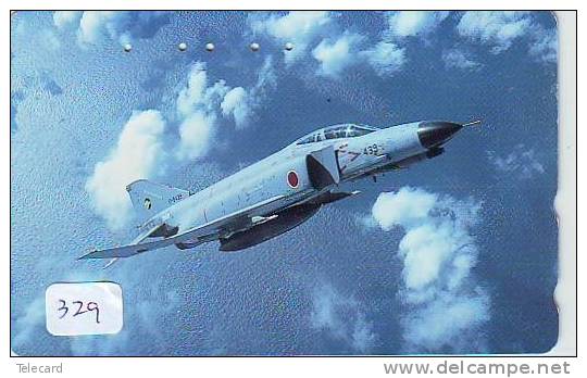 TELECARTE JAPON * MILITAIRY AVION  (329) TELEFONKARTE Flugzeuge * Vliegtuig * Airplane * Aeroplanos * PHONECARD JAPAN - Army