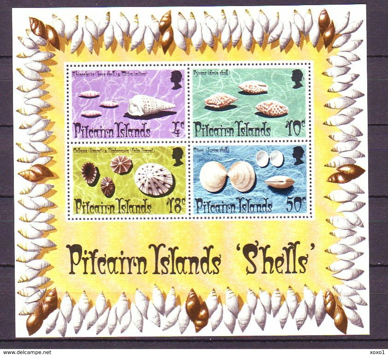 Pitcairn 1974 MiNr. (Block 1) MARINE LIFE Shells 1bl MNH** 13,00 € - Crustacés