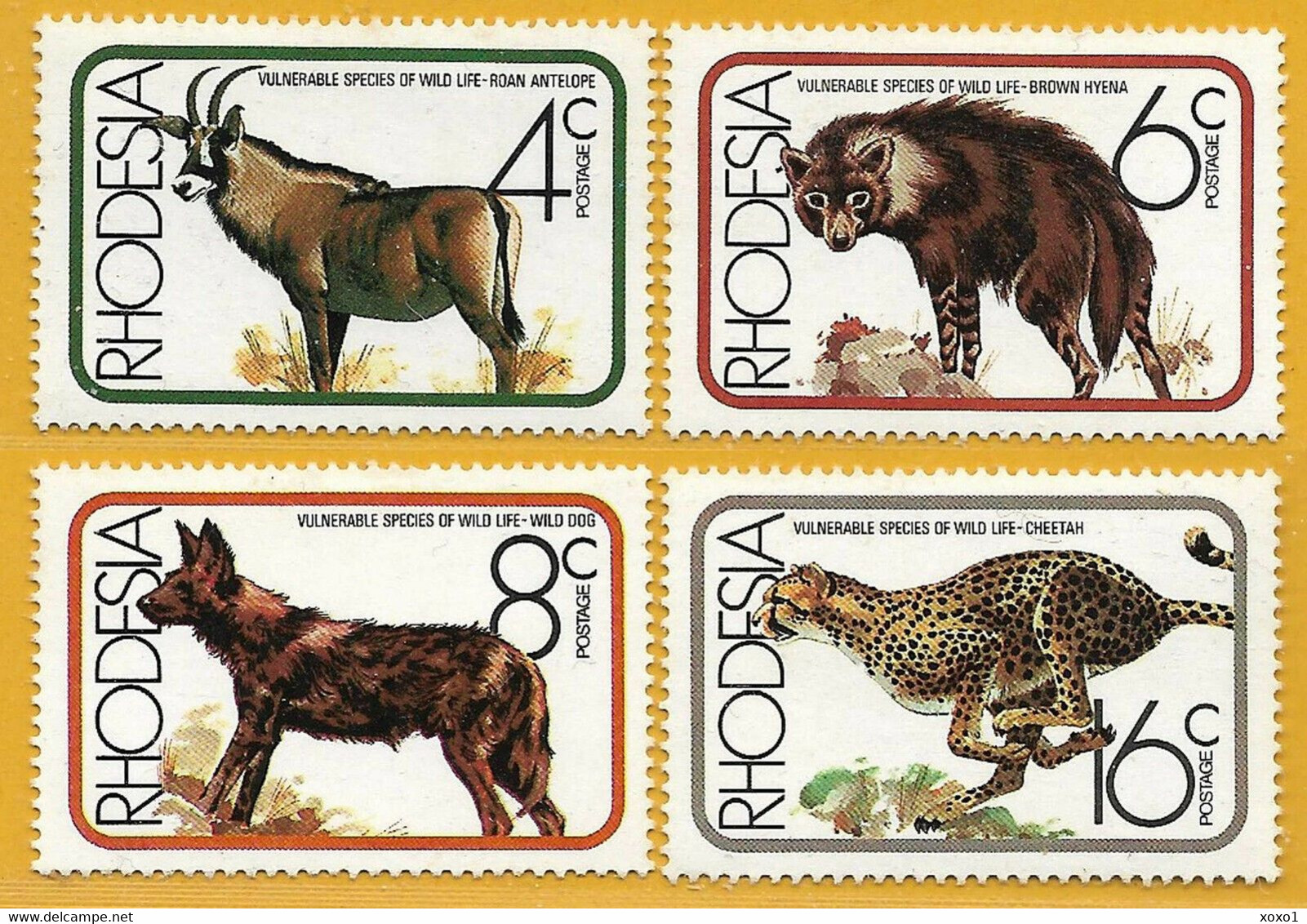 Rhodesia 1976 MiNr. 180 - 183 Rhodesien  Animals 4v MNH** 2,40 € - Rhodesië (1964-1980)