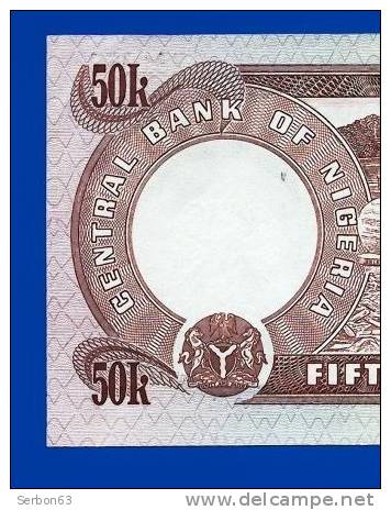 MONNAIE BILLET NEUF AFRIQUE CENTRAL BANK OF NIGERIA 50 FIFTY KOBO N° 781959 F93 DEUX SIGNATURES