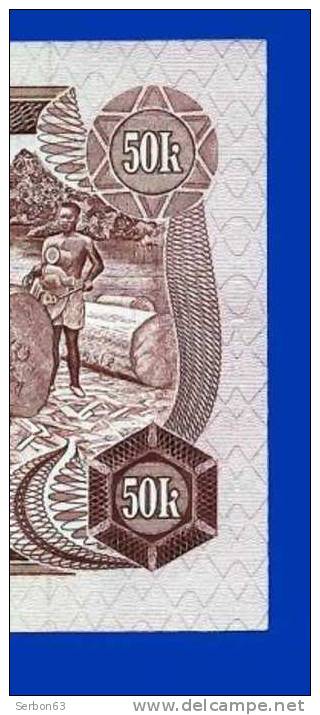 MONNAIE BILLET NEUF AFRIQUE CENTRAL BANK OF NIGERIA 50 FIFTY KOBO N° 781959 F93 DEUX SIGNATURES