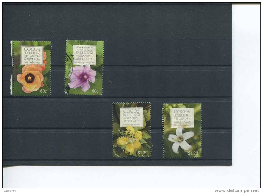 (555) Cocos & Keeling Island Selection Of Stamp - Iles De Cocos & Keeling Selection De 4 Timbres - Flowers 2010 - Kokosinseln (Keeling Islands)