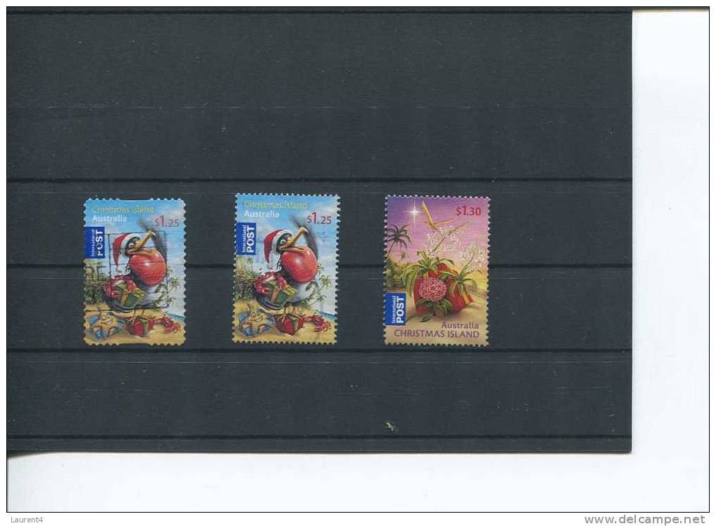 (555) Christmas Island Selection Of Stamp - Iles De Christmas Selection De 3 Timbres - Noel - Christmas Island