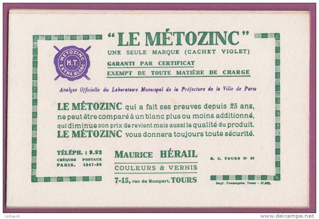 1 Buvard  Le Metozinc Herail Tours - M