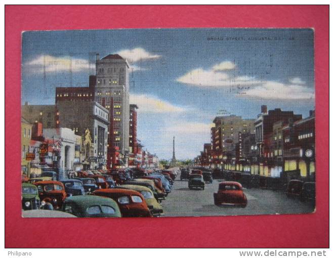 Augusta Ga  -- Broad Street  1954 Cancel ----------------==========(ref133) - Other & Unclassified