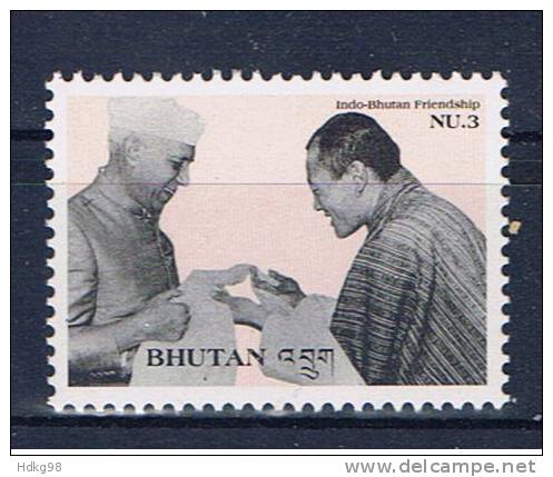 BHT+ Bhutan 1997 Mi 1768 Mnh Indisch-Bhutanische Freundschaft - Bhutan