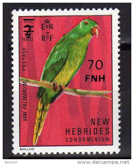 NEW HEBRIDES Nouvelles Hébrides 1977  Yv 472 Oiseau Bird MNH ** - Autres & Non Classés