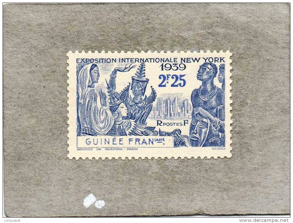 GUINEE : Exposition Internationale De New-York : Masque, Femme Et Homme - Used Stamps