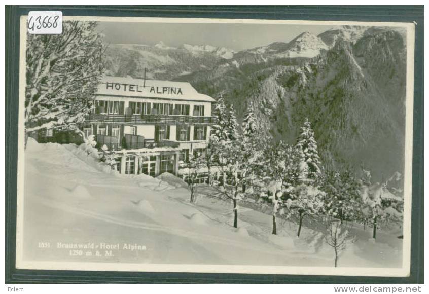 BRAUNWALD - HOTEL ALPINA - TB - Braunwald