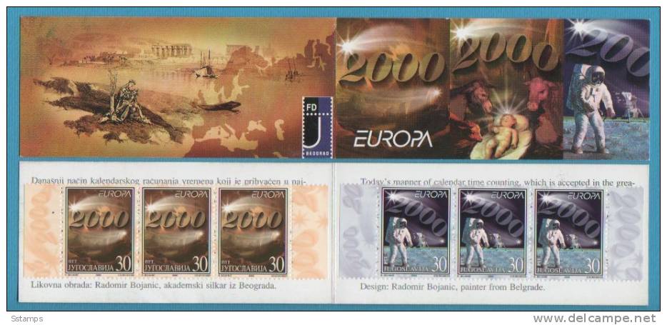 2000-lb JUGOSLAVIJA  JUGOSLAWIEN  BOOKLET 3 SETS   NEVER HINGED - 2000